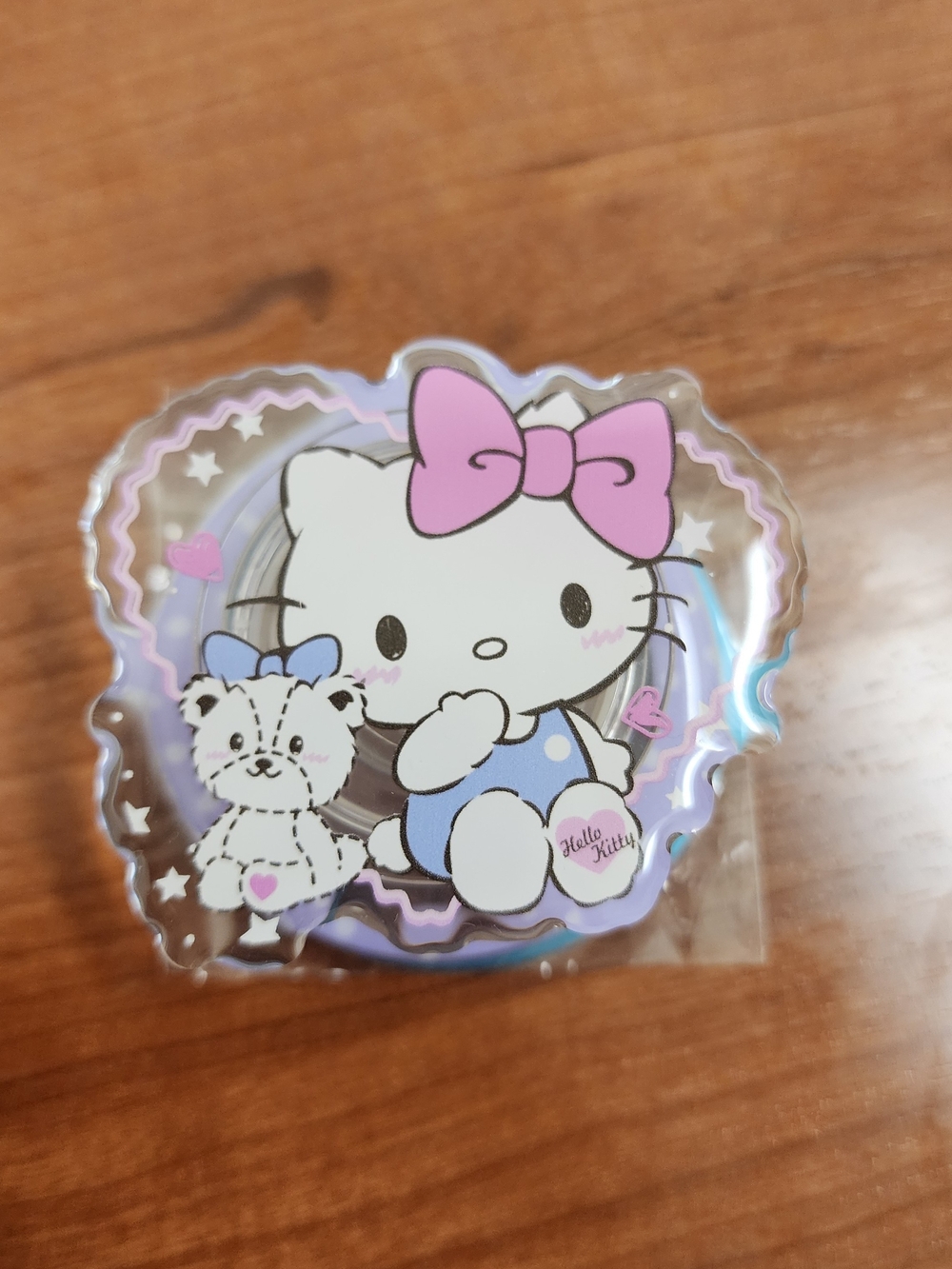 Sanrio Hello Kitty Magentic Phone Grip With Round Metal Sticker